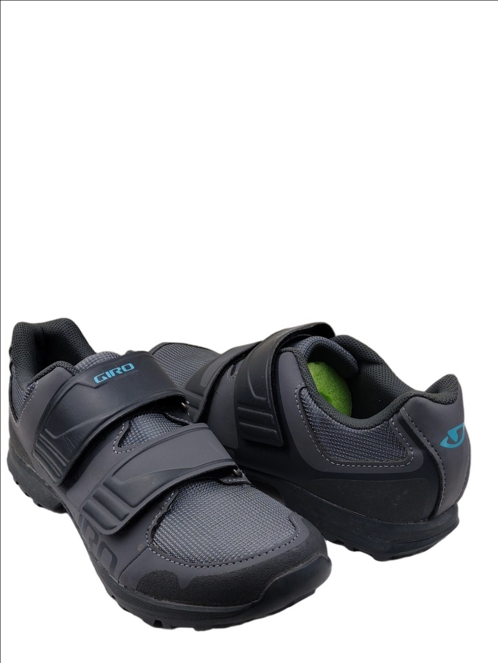 Giro Berm Titanium Grey Breathable Mesh Dual Hook Loop Closure Cycling Shoe